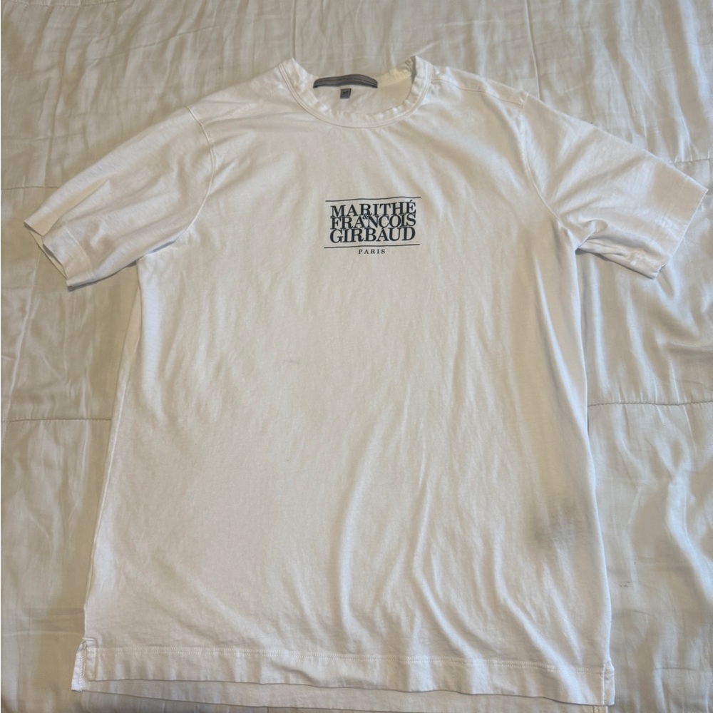 Marithe Francois Girbaud White Logo Tee